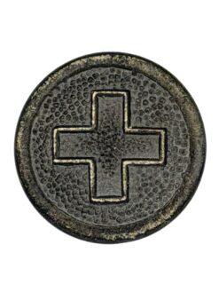 Uniformknopf Ord. 1914 für Mannschaft, 16.3 mm, grau, W. Schärer
