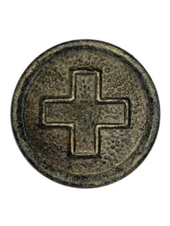 Uniformknopf Ord. 1914 für Mannschaft, 16.1 mm, grau, W. Schärer