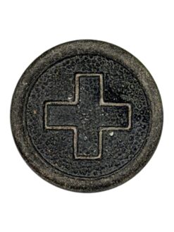 Uniformknopf Ord. 1914 für Mannschaft, 16.3 mm, dunkelgrau, W. Schärer