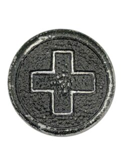 Uniformknopf Ord. 1940 für Mannschaft, 16.1 mm, grau, W. Schärer