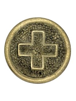 Uniformknopf Ord. 1914 für Mannschaft, 16.1 mm, messingfarben, W. Schärer