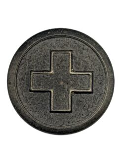 Uniformknopf Ord. 1940 für Mannschaft, 16.3 mm, dunkelgrau, Huguenin