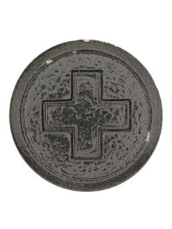 Uniformknopf Ord. 1940 für Mannschaft, 16.4 mm, grau, Huguenin