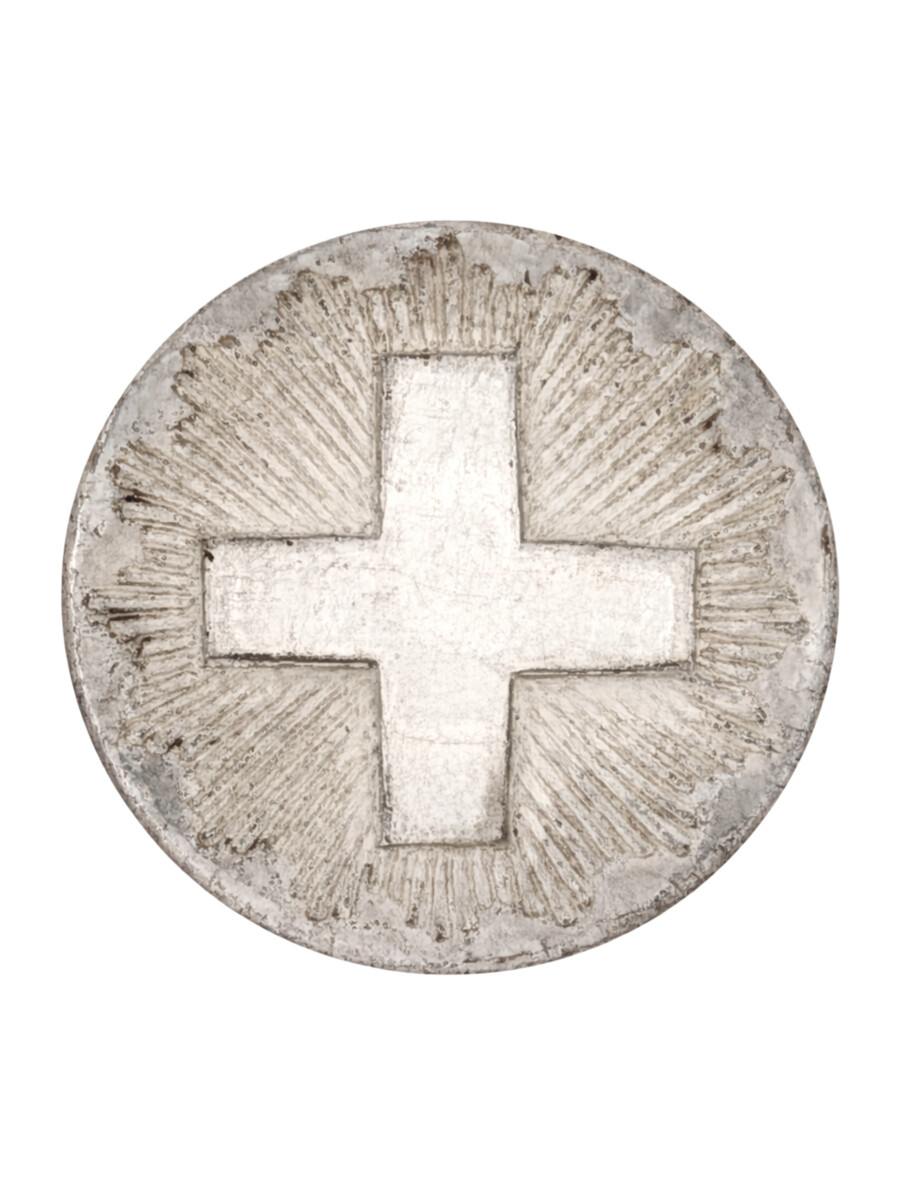 Uniformknopf Ord. 1898 für Offiziere, 15.3 mm, Silber, Huguenin