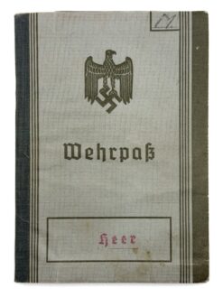 Wehrpass, Wehrmacht, Heer, Landwehr II, Soldat Emil Metzger