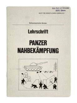 Lehrschrift, PANZER NAHBEKÄMPFUNG, 1975