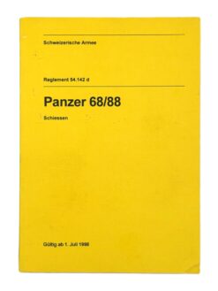 Reglement 54.142 d, Panzer 68/88 Schiessen, 1998
