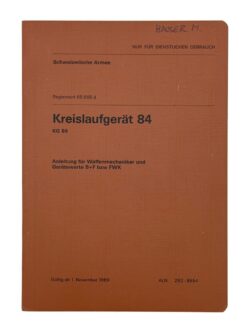 Reglement 65.666 d, Kreislaufgerät 84 KG 84, 1989