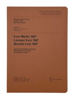 Reglement 65.351 dfi, 6 cm Werfer 1987 Anleitung für Waffenmechaniker, 1990